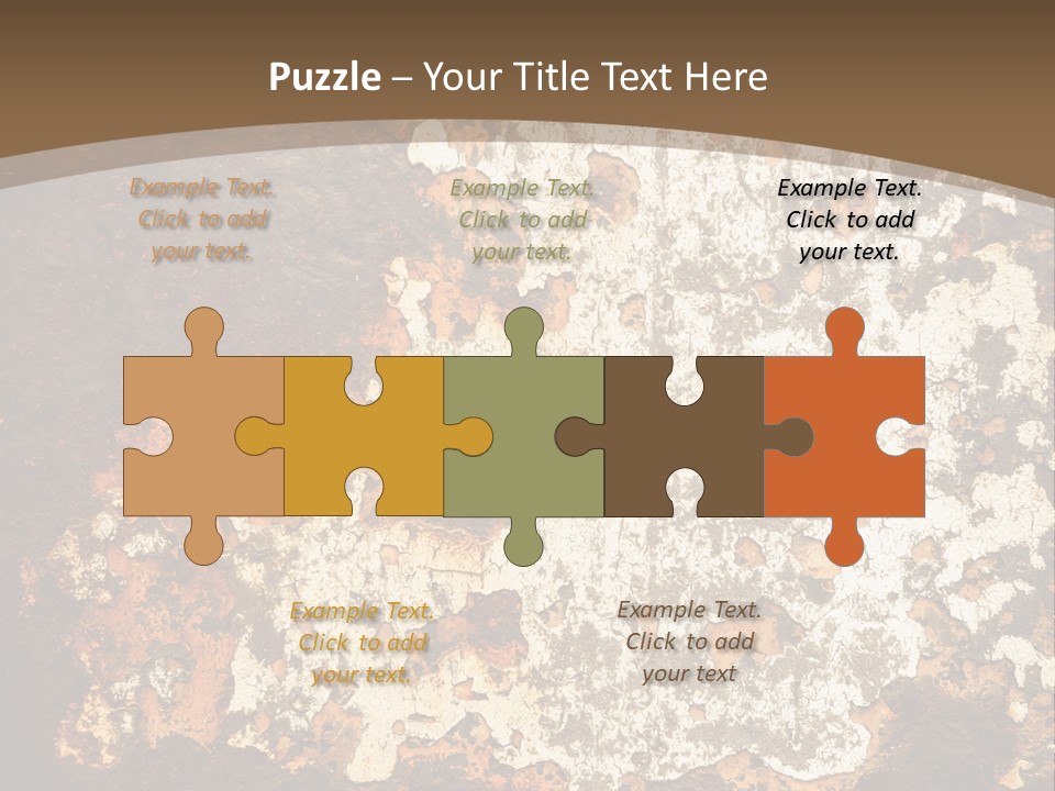 Rough Old Fashioned Abstract PowerPoint Template