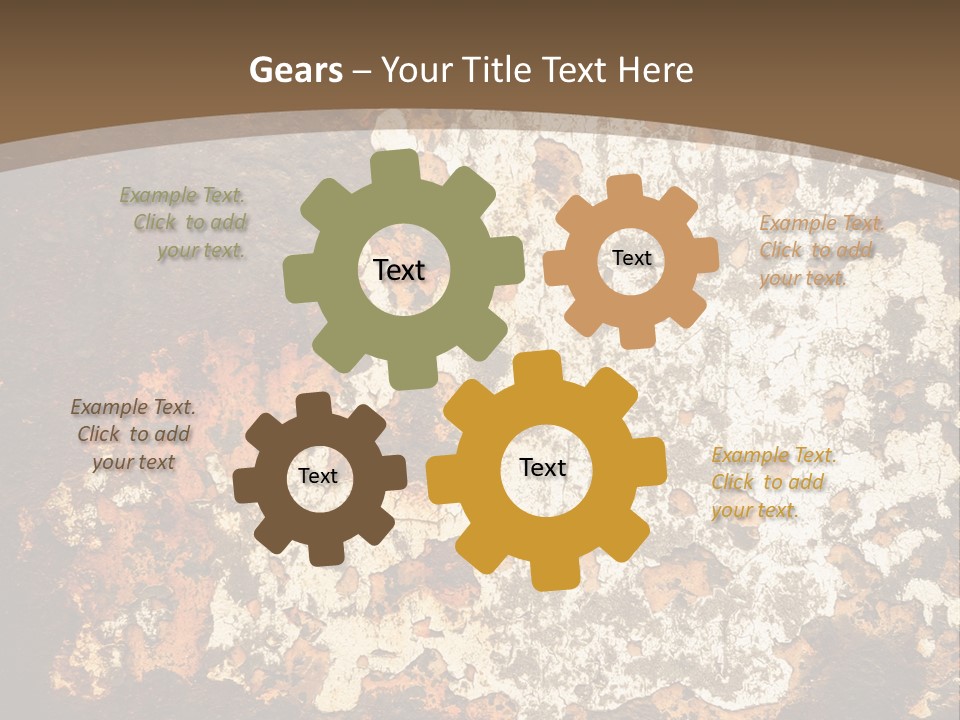 Rough Old Fashioned Abstract PowerPoint Template