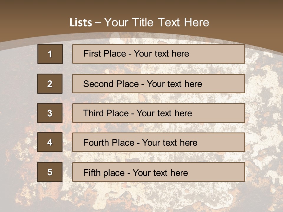 Rough Old Fashioned Abstract PowerPoint Template