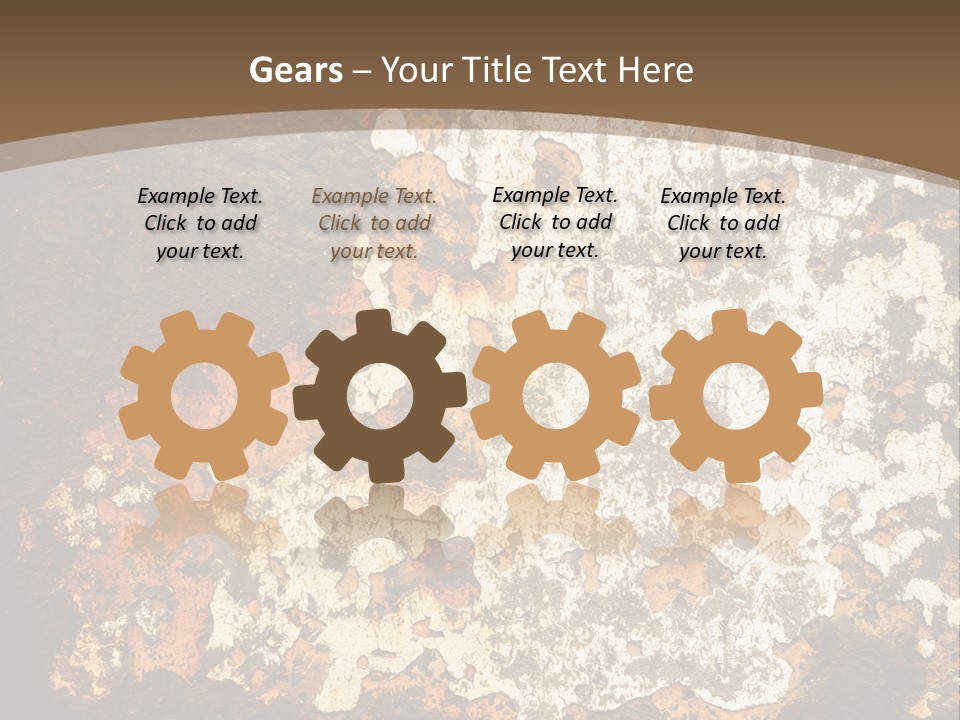 Rough Old Fashioned Abstract PowerPoint Template