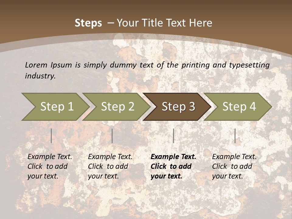 Rough Old Fashioned Abstract PowerPoint Template