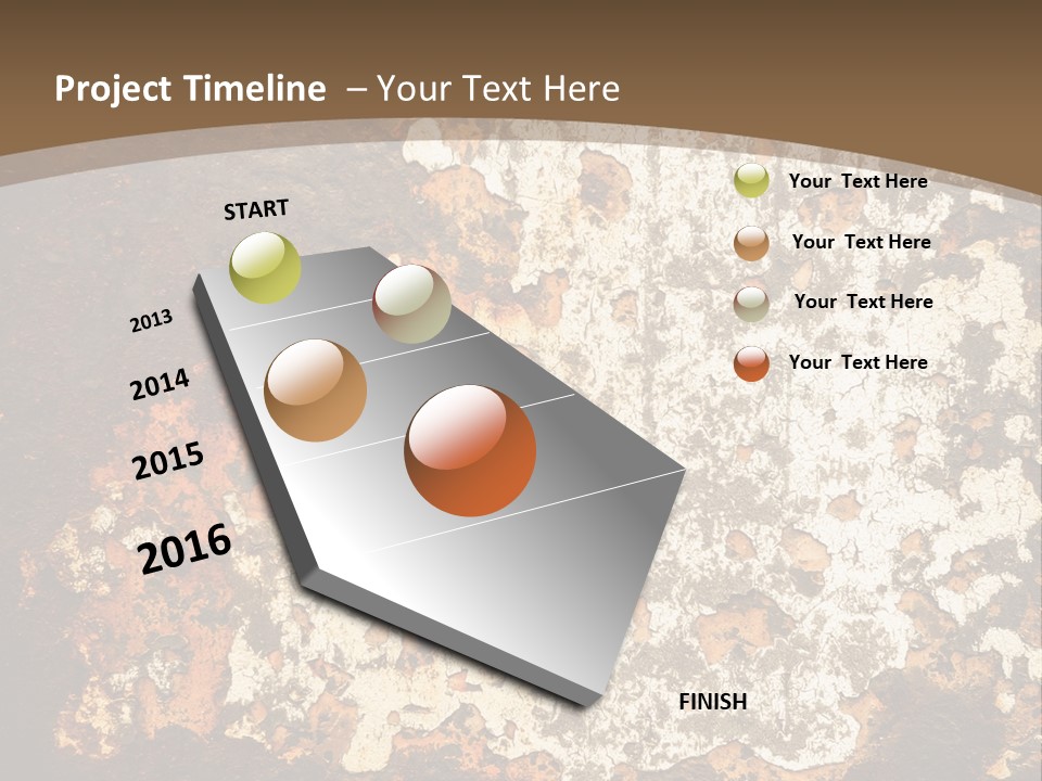Rough Old Fashioned Abstract PowerPoint Template