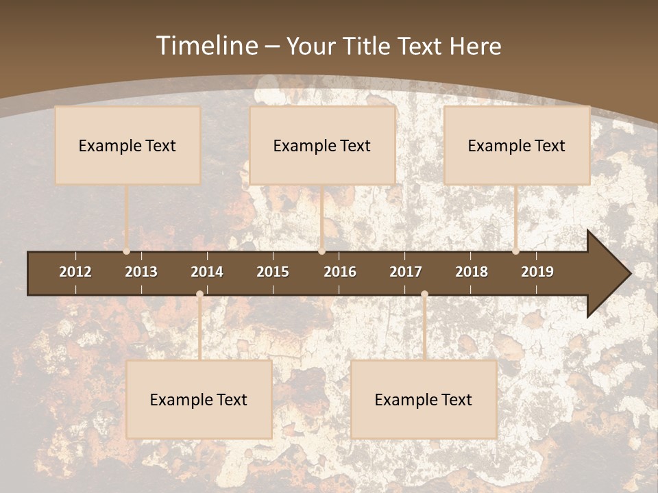 Rough Old Fashioned Abstract PowerPoint Template