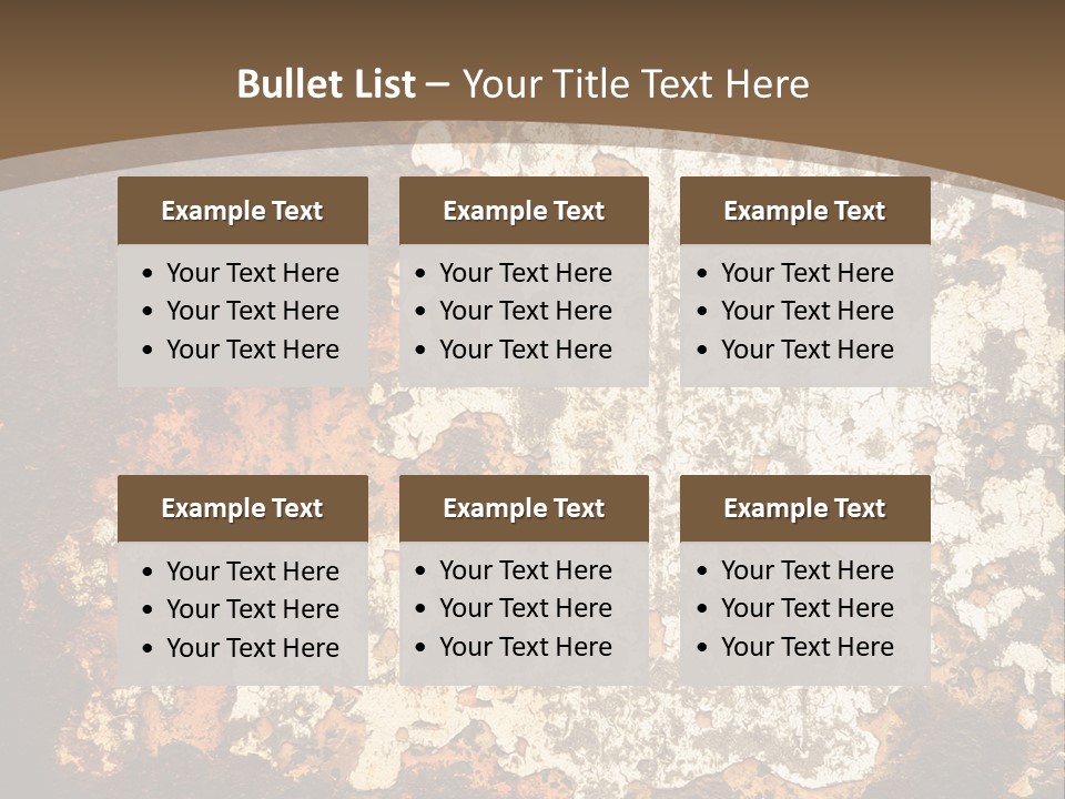Rough Old Fashioned Abstract PowerPoint Template