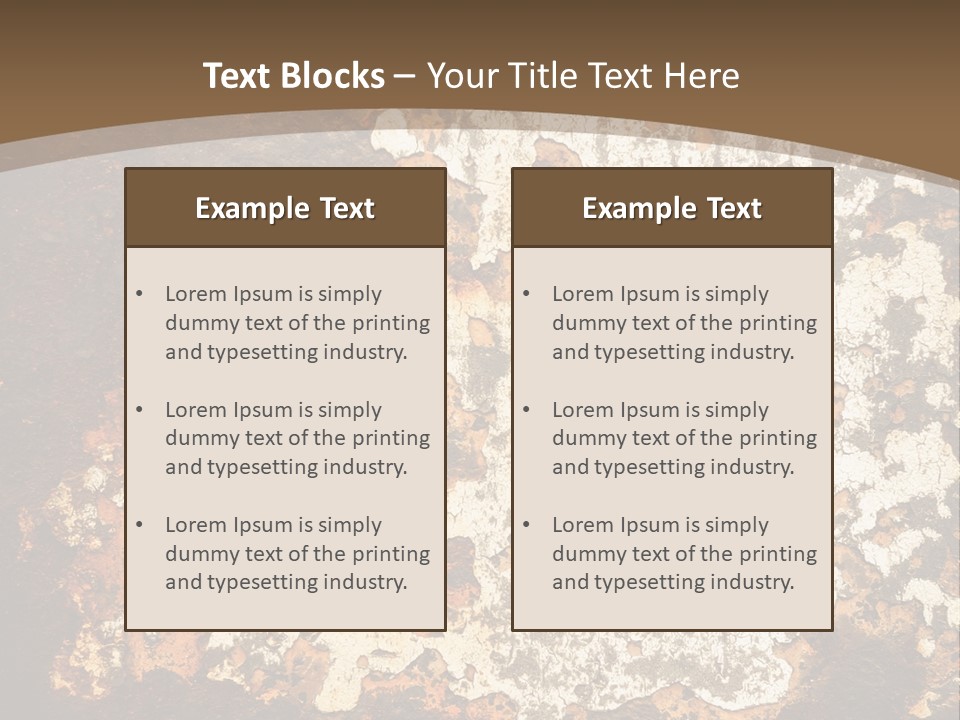 Rough Old Fashioned Abstract PowerPoint Template
