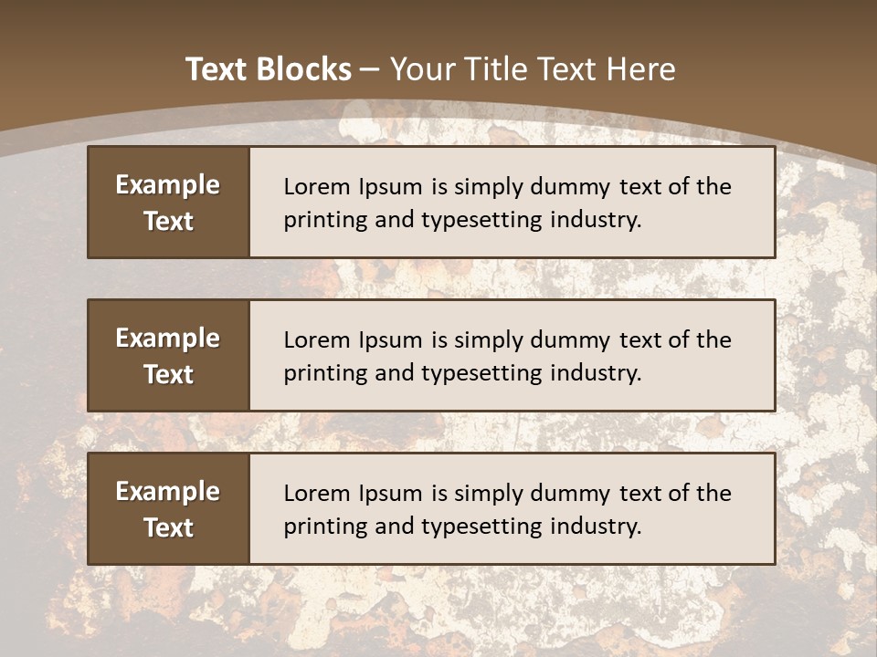 Rough Old Fashioned Abstract PowerPoint Template