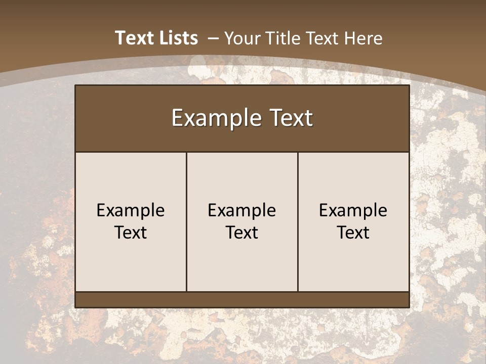 Rough Old Fashioned Abstract PowerPoint Template