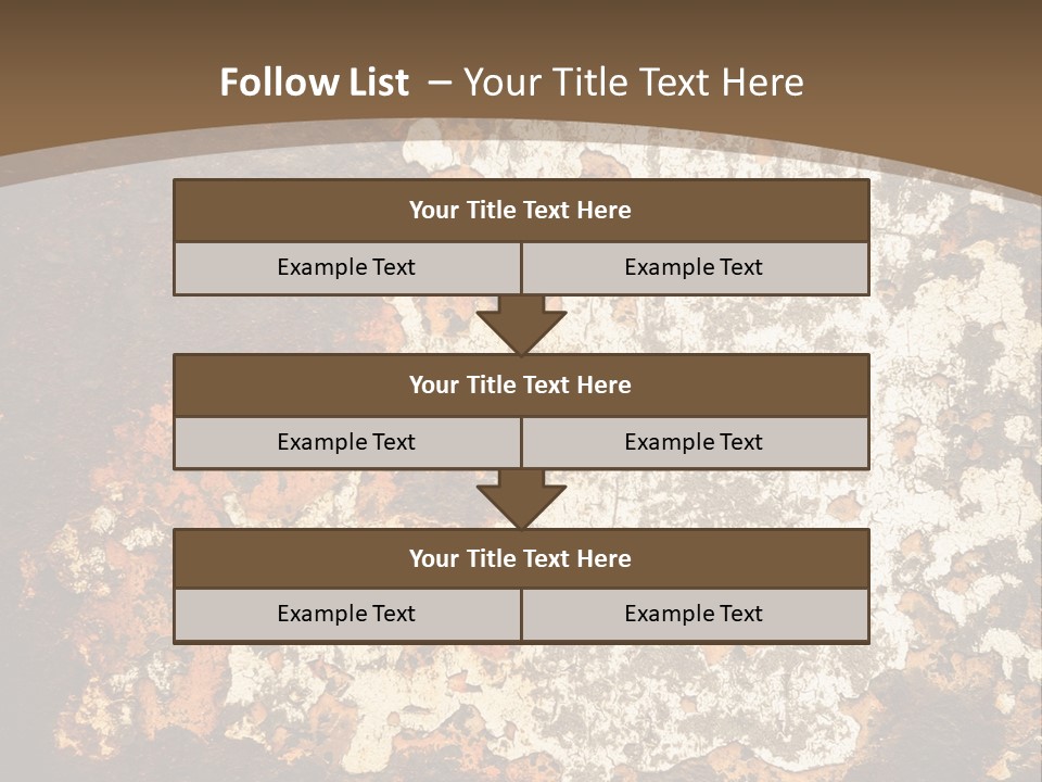 Rough Old Fashioned Abstract PowerPoint Template