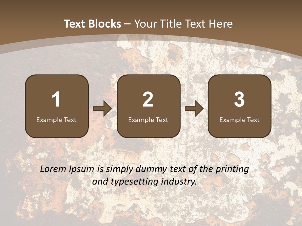 Rough Old Fashioned Abstract PowerPoint Template