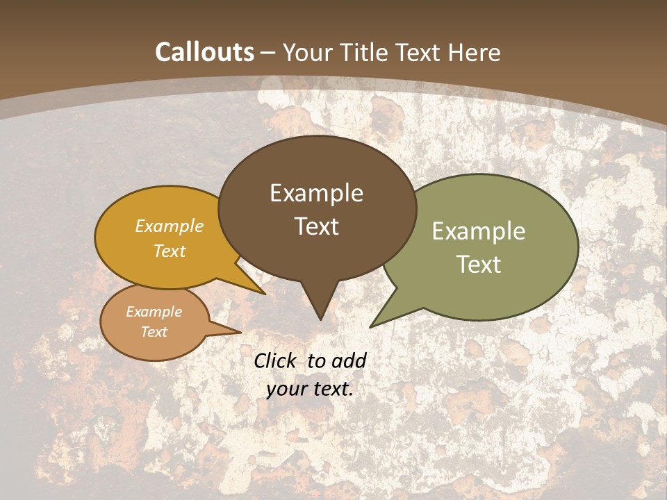 Rough Old Fashioned Abstract PowerPoint Template