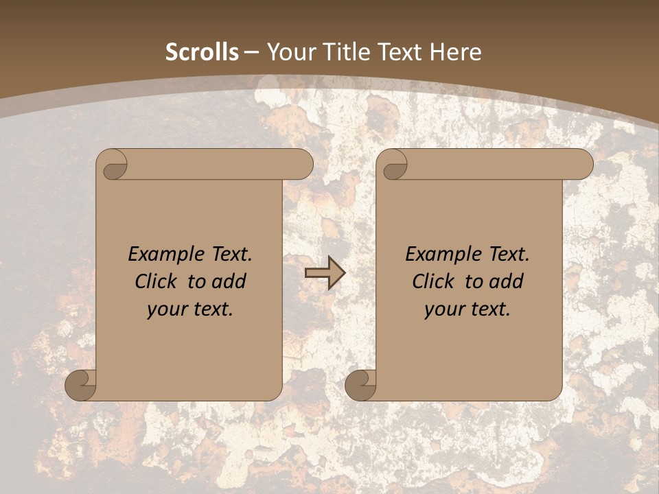 Rough Old Fashioned Abstract PowerPoint Template