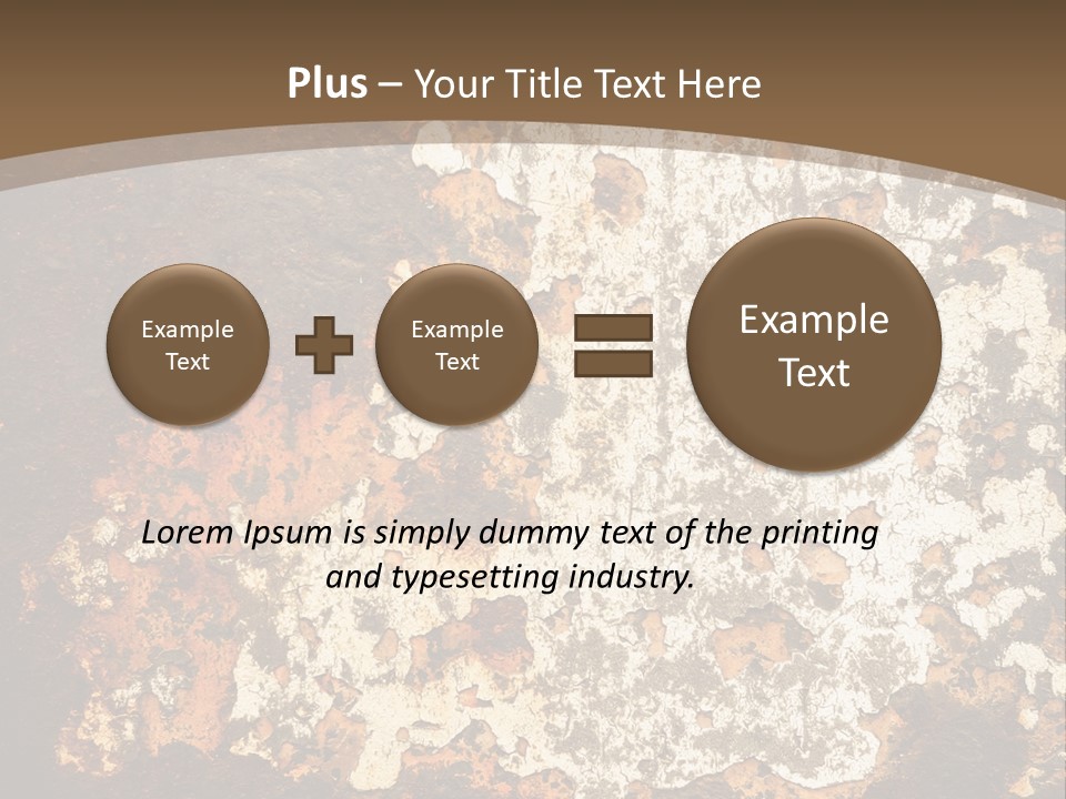 Rough Old Fashioned Abstract PowerPoint Template