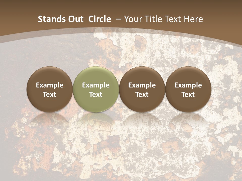 Rough Old Fashioned Abstract PowerPoint Template