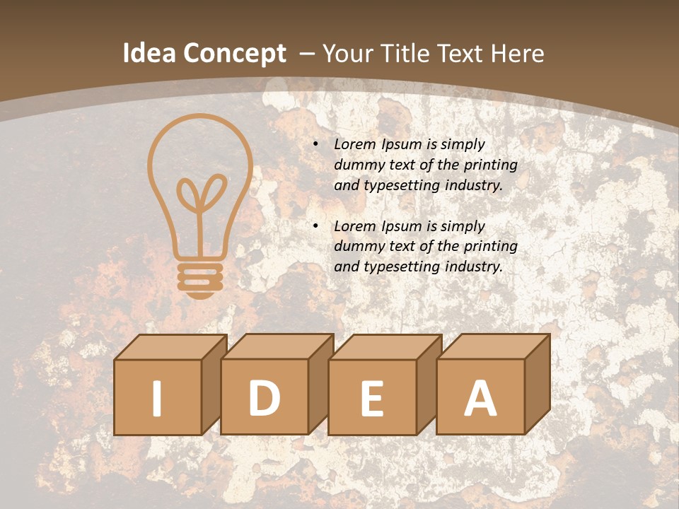 Rough Old Fashioned Abstract PowerPoint Template