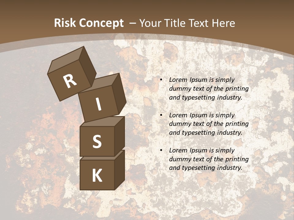 Rough Old Fashioned Abstract PowerPoint Template