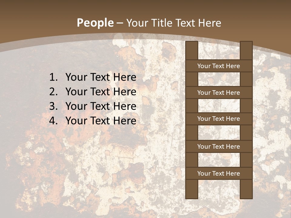 Rough Old Fashioned Abstract PowerPoint Template