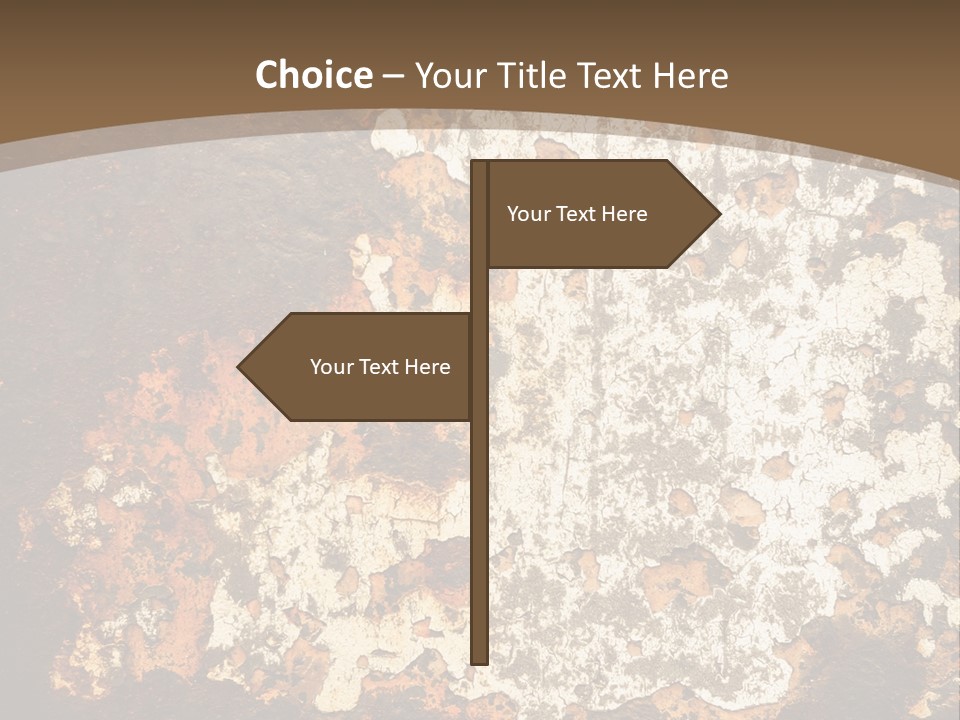 Rough Old Fashioned Abstract PowerPoint Template