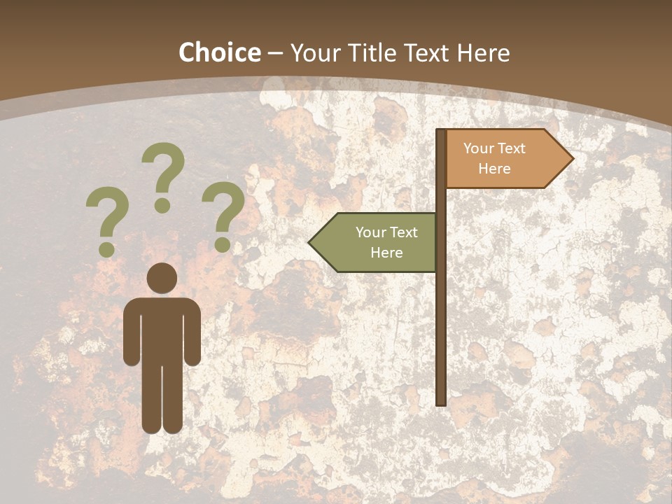 Rough Old Fashioned Abstract PowerPoint Template