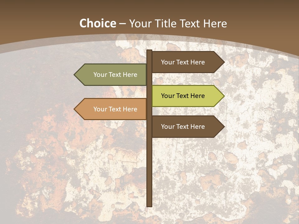 Rough Old Fashioned Abstract PowerPoint Template