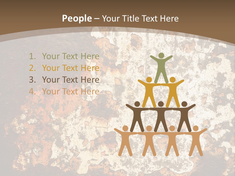 Rough Old Fashioned Abstract PowerPoint Template