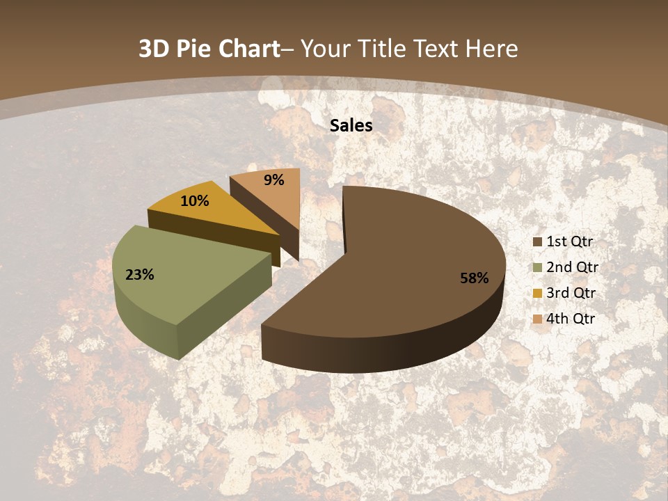 Rough Old Fashioned Abstract PowerPoint Template