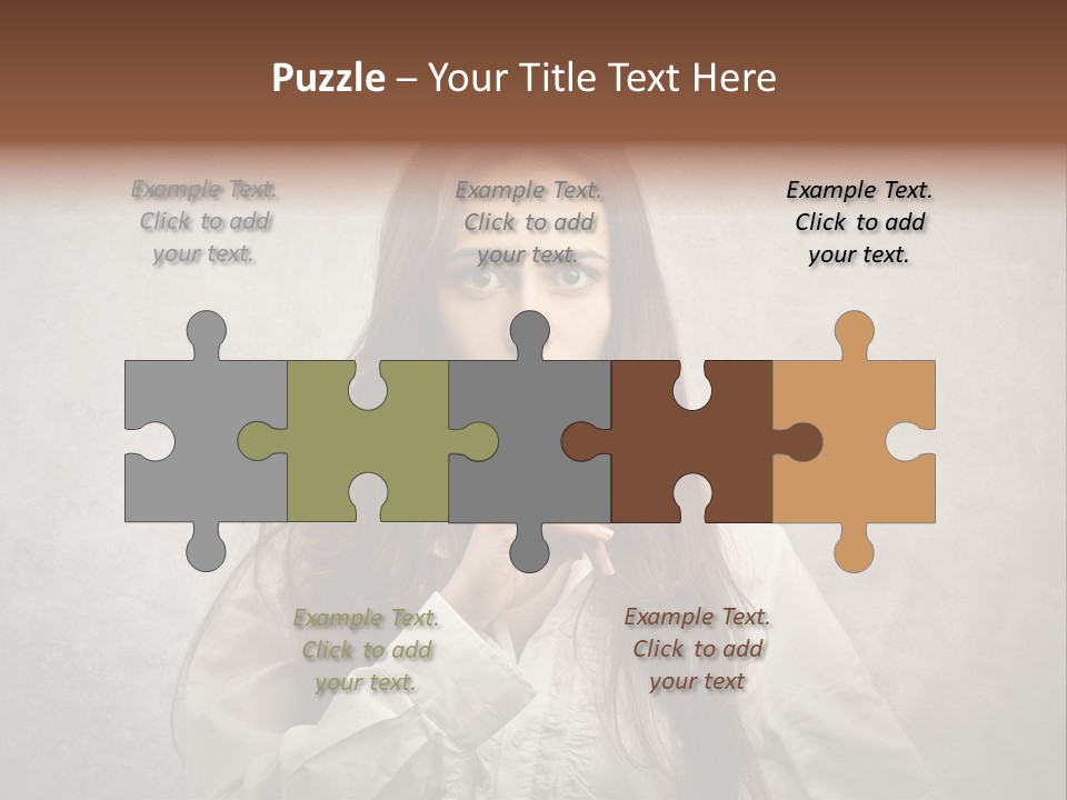 Hand Quietness Mouth PowerPoint Template