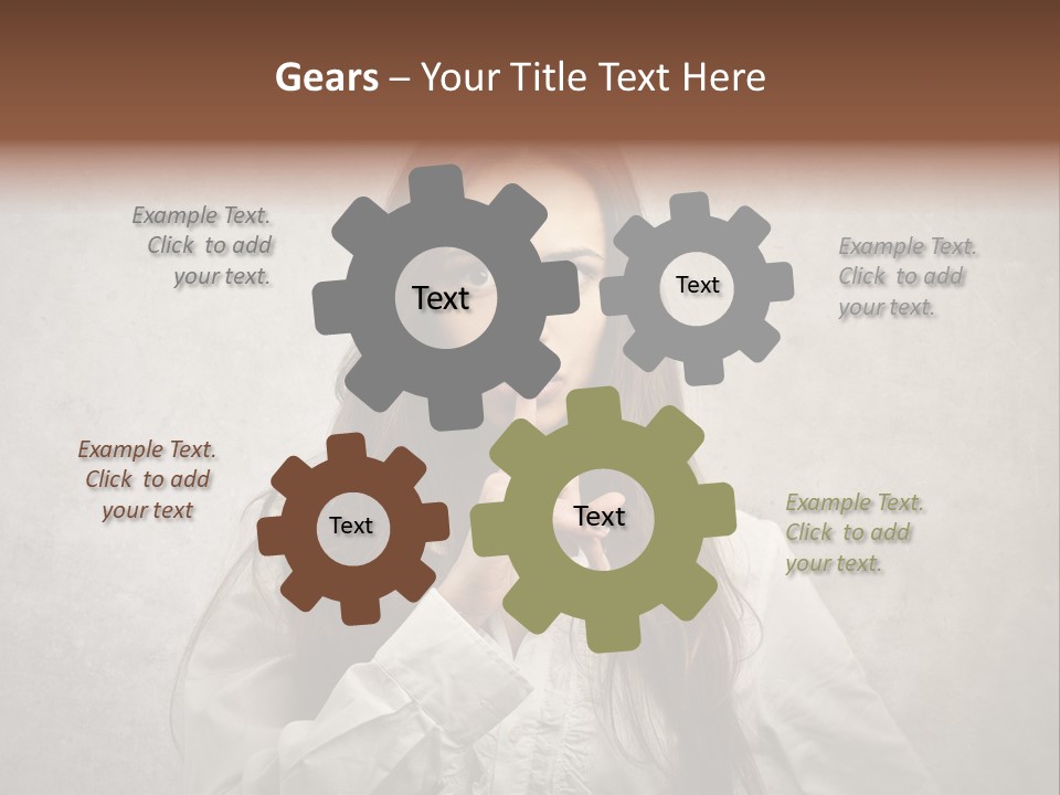 Hand Quietness Mouth PowerPoint Template