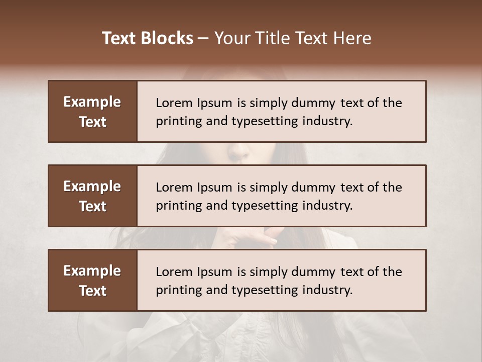 Hand Quietness Mouth PowerPoint Template