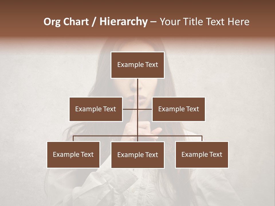 Hand Quietness Mouth PowerPoint Template