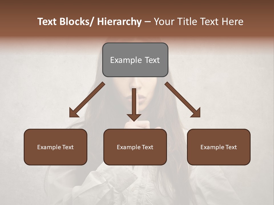 Hand Quietness Mouth PowerPoint Template