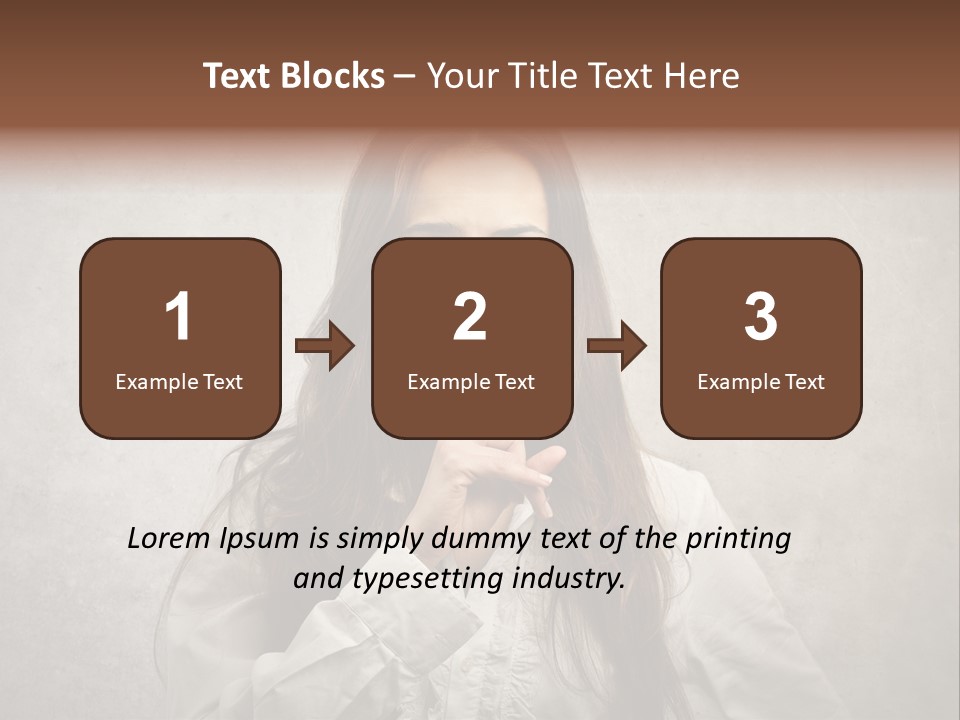 Hand Quietness Mouth PowerPoint Template