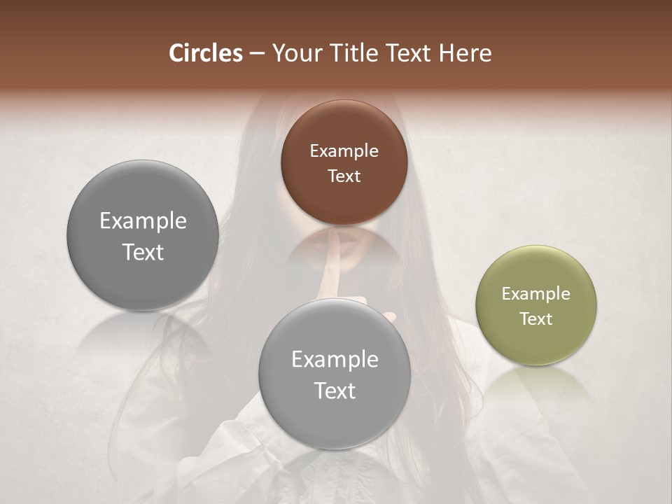 Hand Quietness Mouth PowerPoint Template