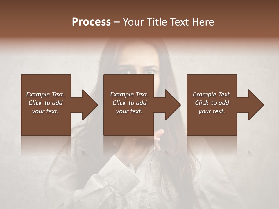 Hand Quietness Mouth PowerPoint Template