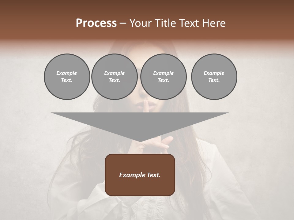 Hand Quietness Mouth PowerPoint Template