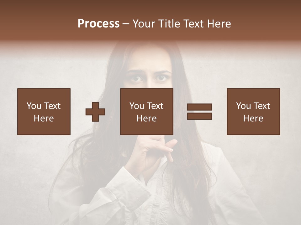 Hand Quietness Mouth PowerPoint Template