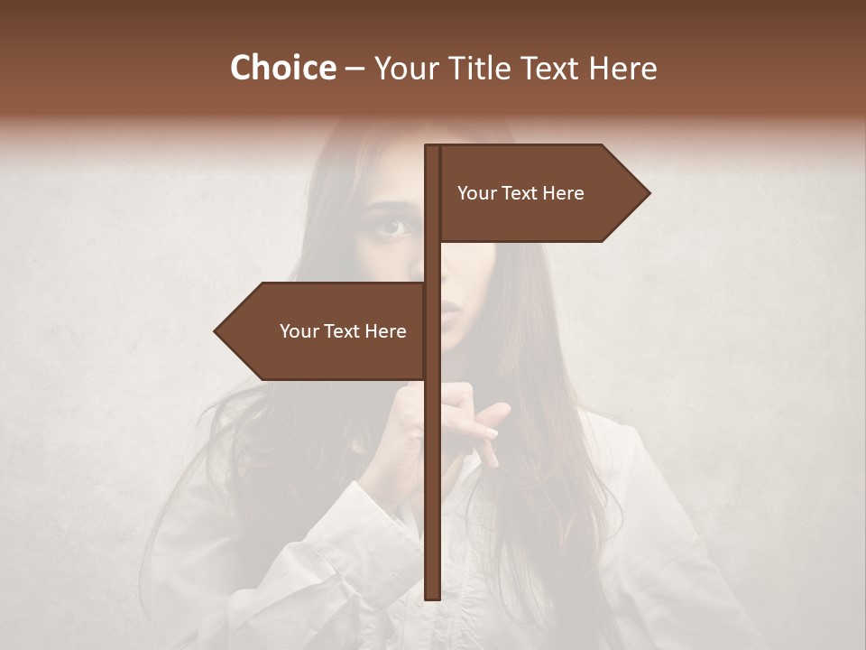 Hand Quietness Mouth PowerPoint Template