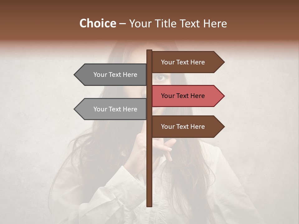 Hand Quietness Mouth PowerPoint Template