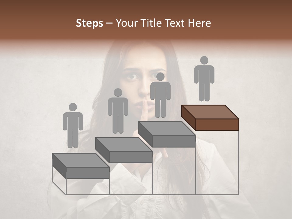 Hand Quietness Mouth PowerPoint Template