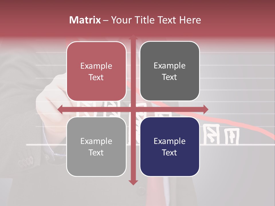 Businessman Touchscreen Successful PowerPoint Template