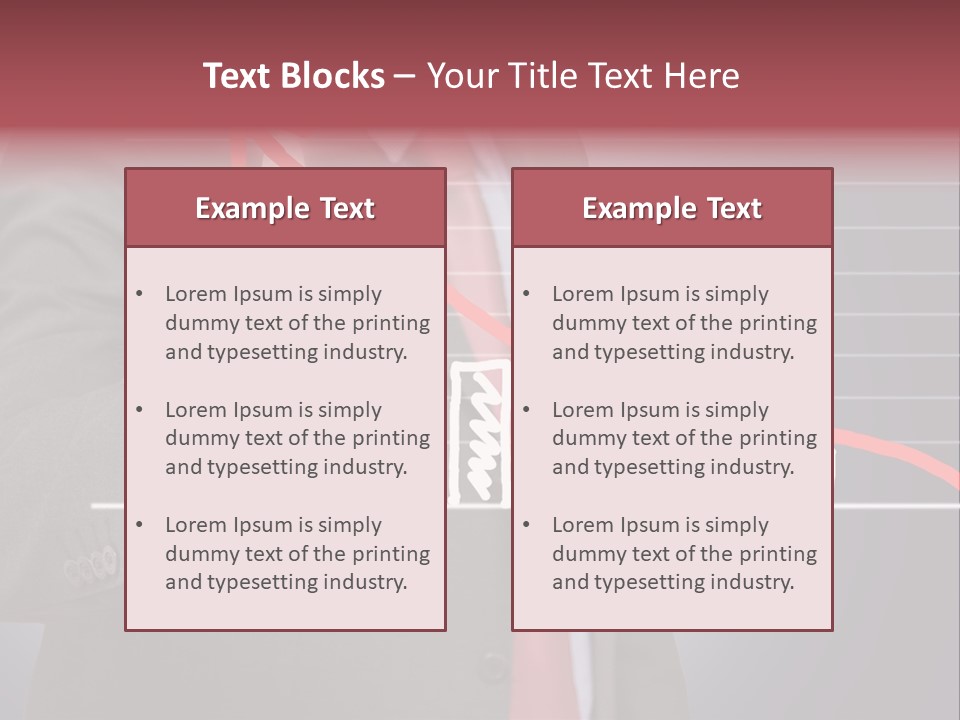 Businessman Touchscreen Successful PowerPoint Template