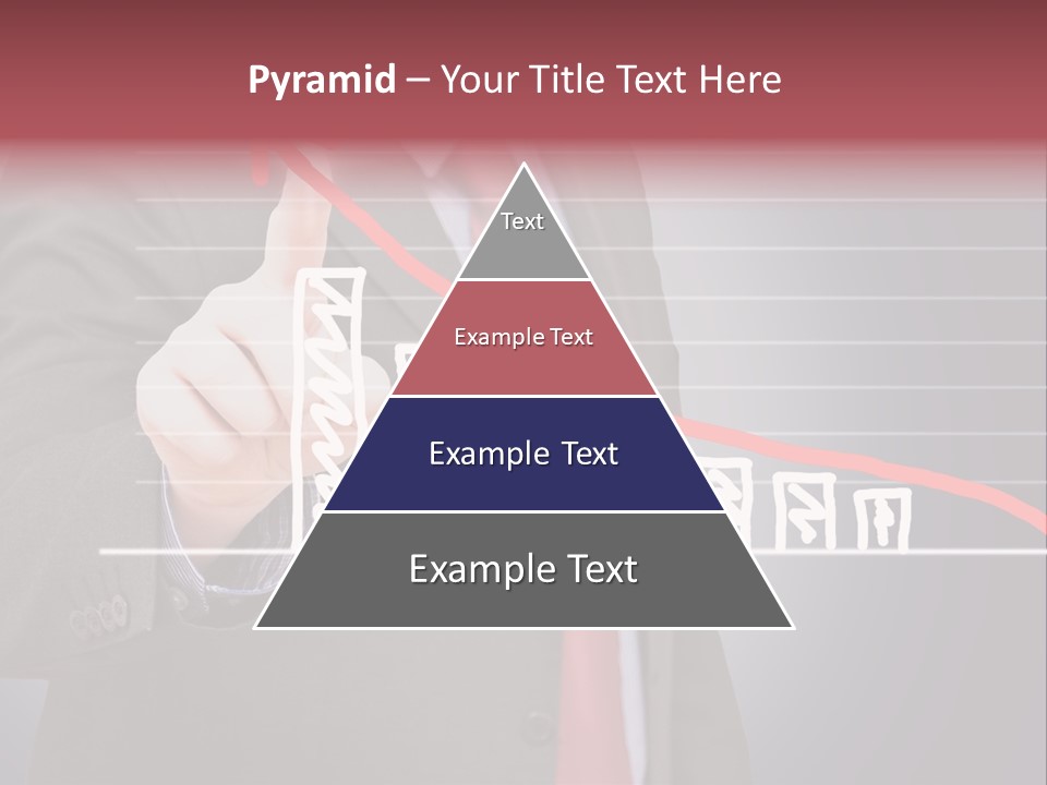 Businessman Touchscreen Successful PowerPoint Template
