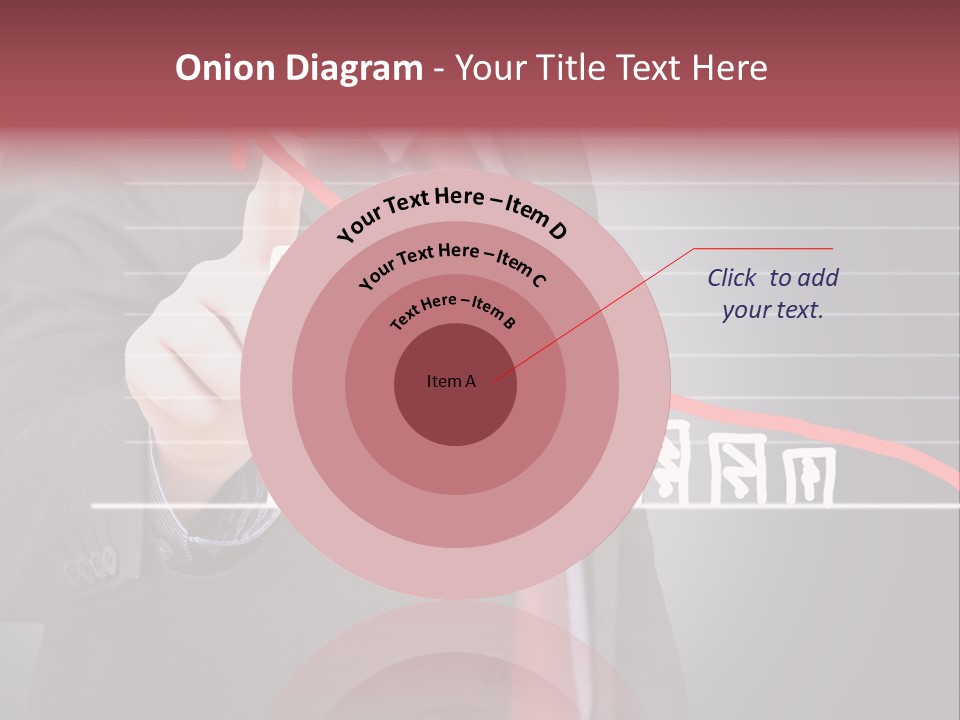 Businessman Touchscreen Successful PowerPoint Template