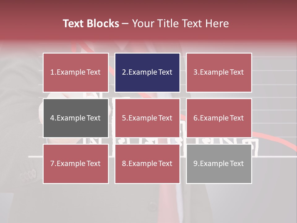 Businessman Touchscreen Successful PowerPoint Template