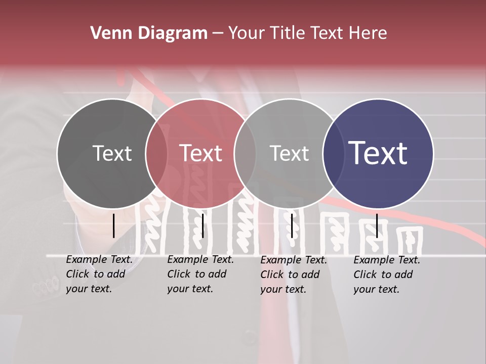Businessman Touchscreen Successful PowerPoint Template
