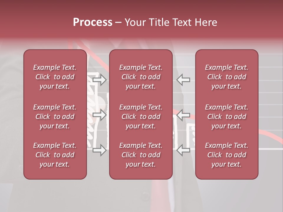 Businessman Touchscreen Successful PowerPoint Template