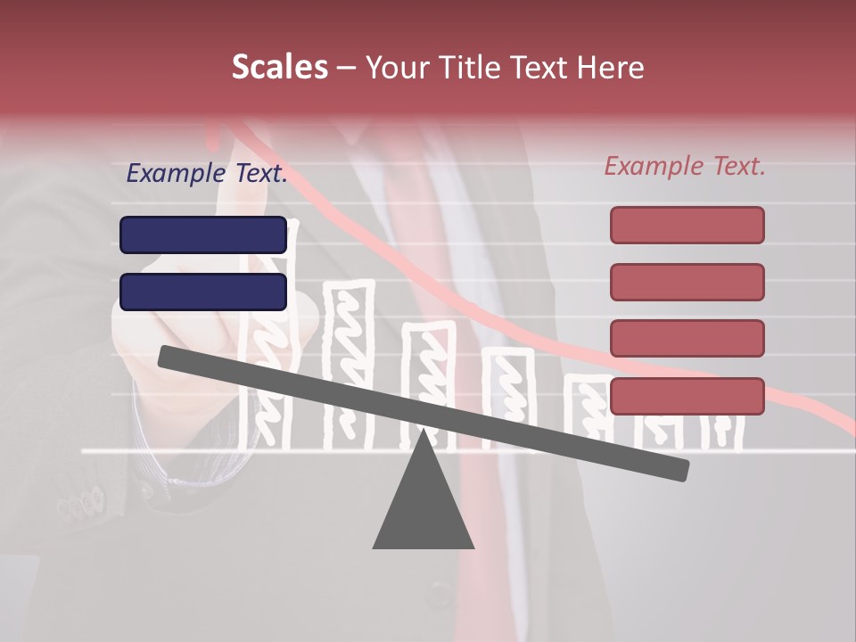 Businessman Touchscreen Successful PowerPoint Template