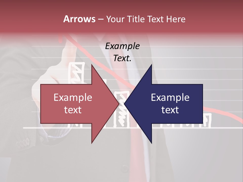 Businessman Touchscreen Successful PowerPoint Template