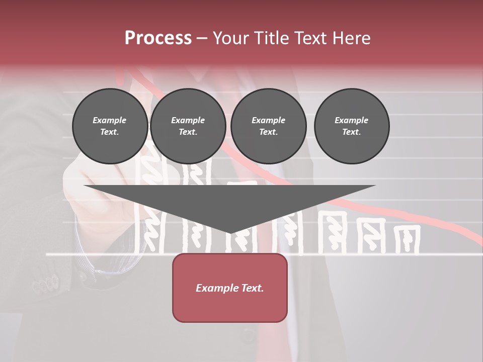 Businessman Touchscreen Successful PowerPoint Template