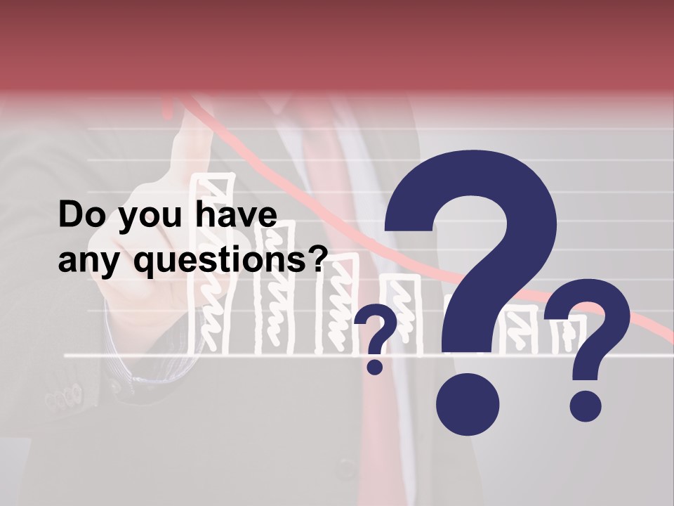 Businessman Touchscreen Successful PowerPoint Template