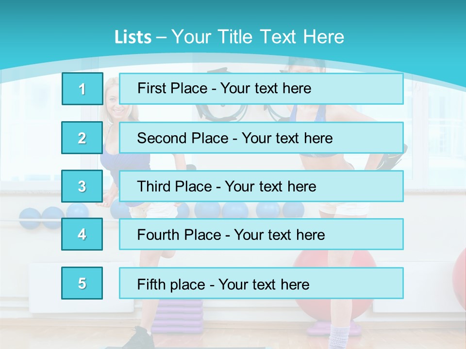 Fitness Well Being Lifestyle PowerPoint Template
